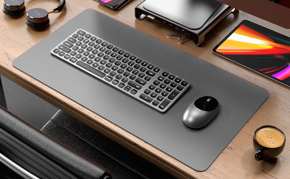 Large PU Leather Desk Mat - Waterproof Mouse Pad for Office & Gaming