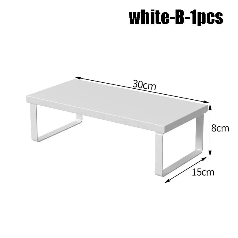 Desktop Monitor Riser Stand with Storage - Elevated Computer Screen Organizer