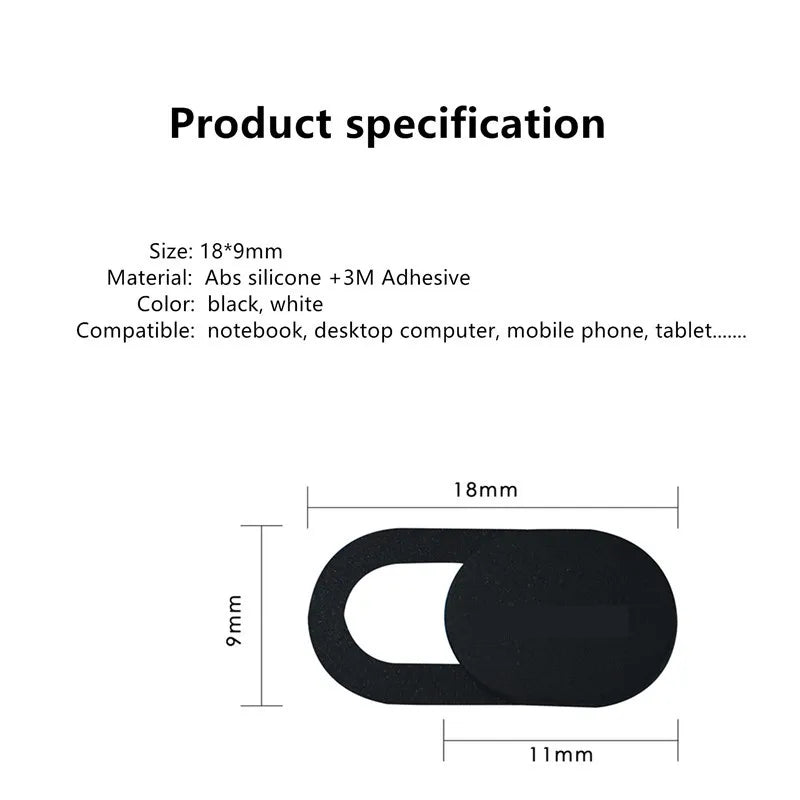 Webcam Privacy Cover - Magnetic Slider for Laptop, iPad, Macbook & Tablet