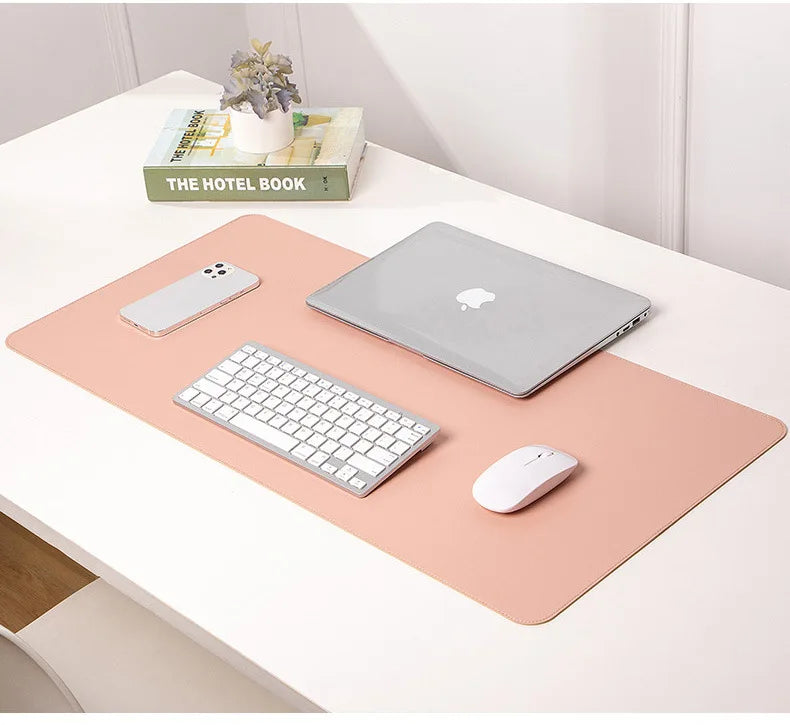 Large Waterproof Mouse Pad - PU Suede Gaming Desk Mat (Non-Slip)