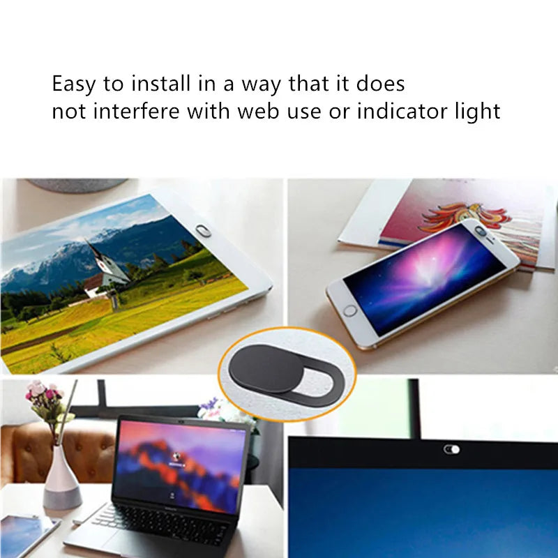 Webcam Privacy Cover - Magnetic Slider for Laptop, iPad, Macbook & Tablet