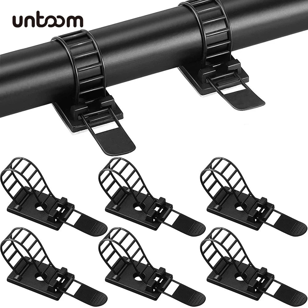 Adhesive Cable Organizer Clips - Wire Management for Desk, Wall & Home Office