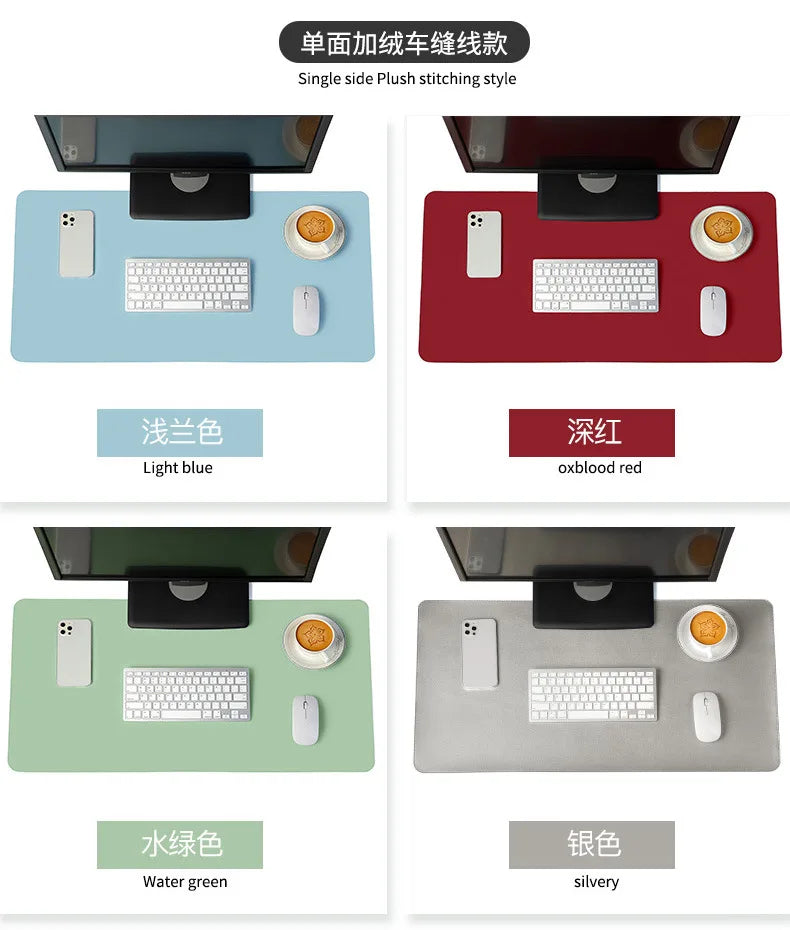 Large Waterproof Mouse Pad - PU Suede Gaming Desk Mat (Non-Slip)