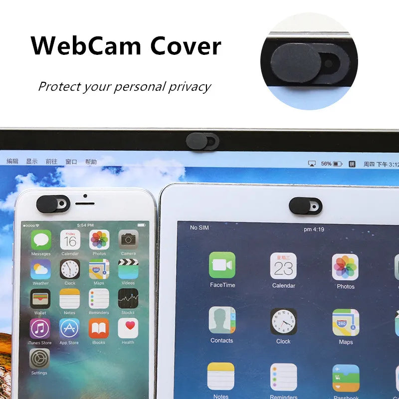 Webcam Privacy Cover - Magnetic Slider for Laptop, iPad, Macbook & Tablet