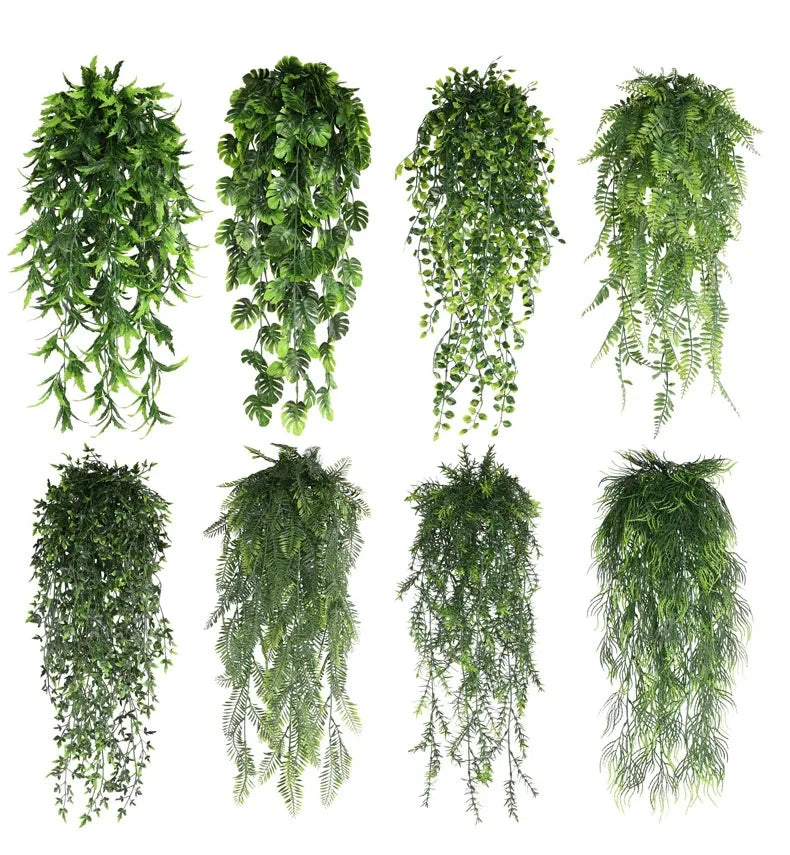 Artificial Persian Fern Vine - 90cm Hanging Plant for Home & Office Decor