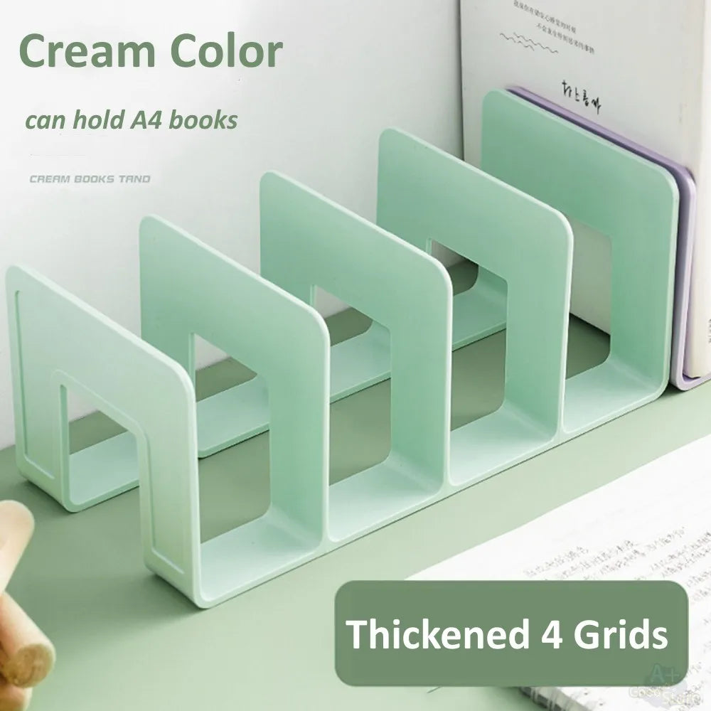 Adjustable Desktop Bookends - Multi-Function Book & Magazine Organizer Stand