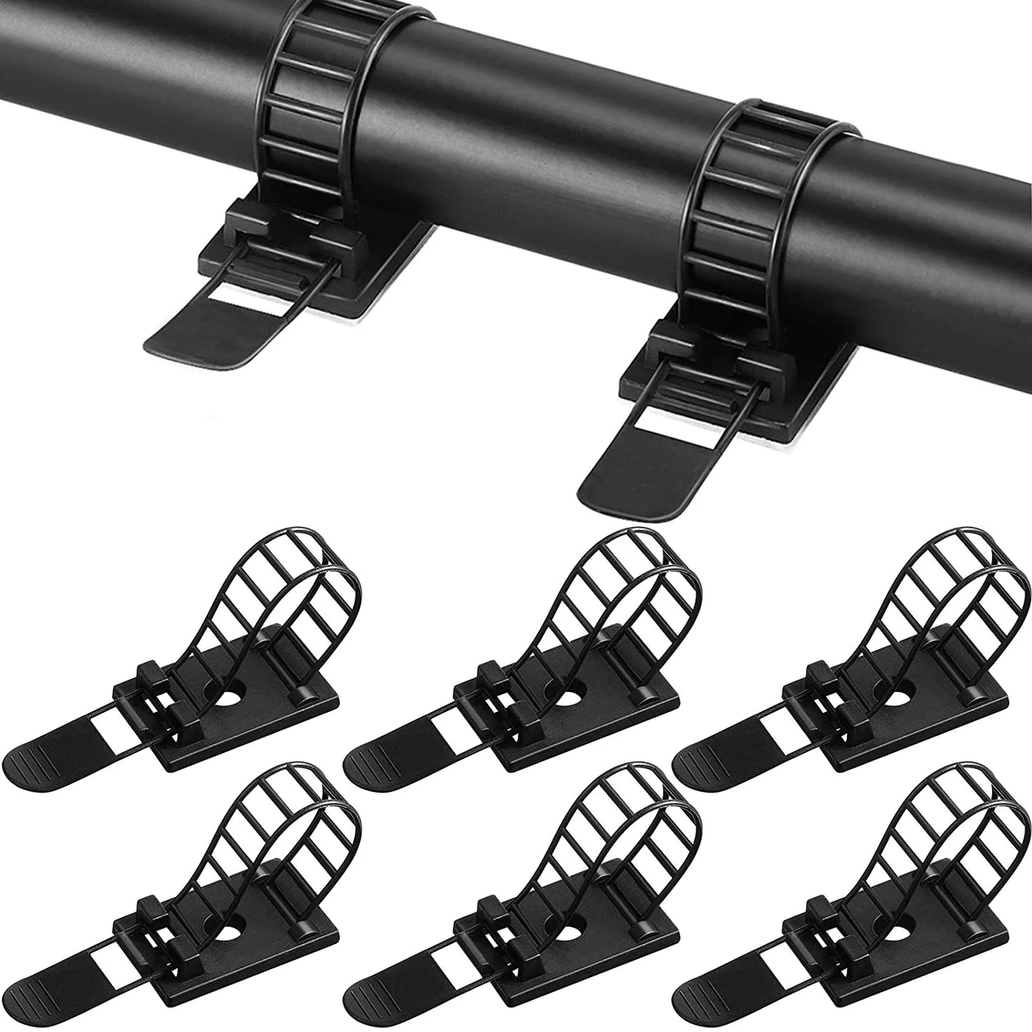 Adhesive Cable Organizer Clips - Wire Management for Desk, Wall & Home Office