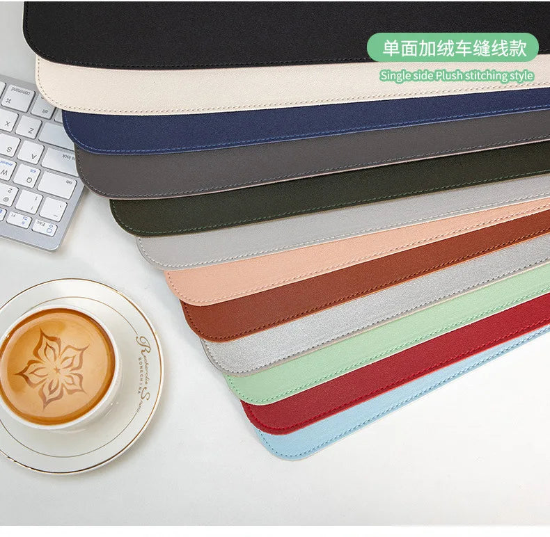 Large Waterproof Mouse Pad - PU Suede Gaming Desk Mat (Non-Slip)
