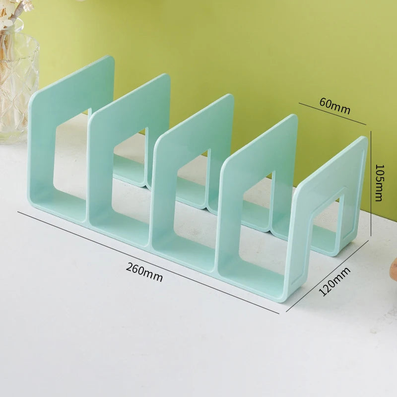 Adjustable Desktop Bookends - Multi-Function Book & Magazine Organizer Stand