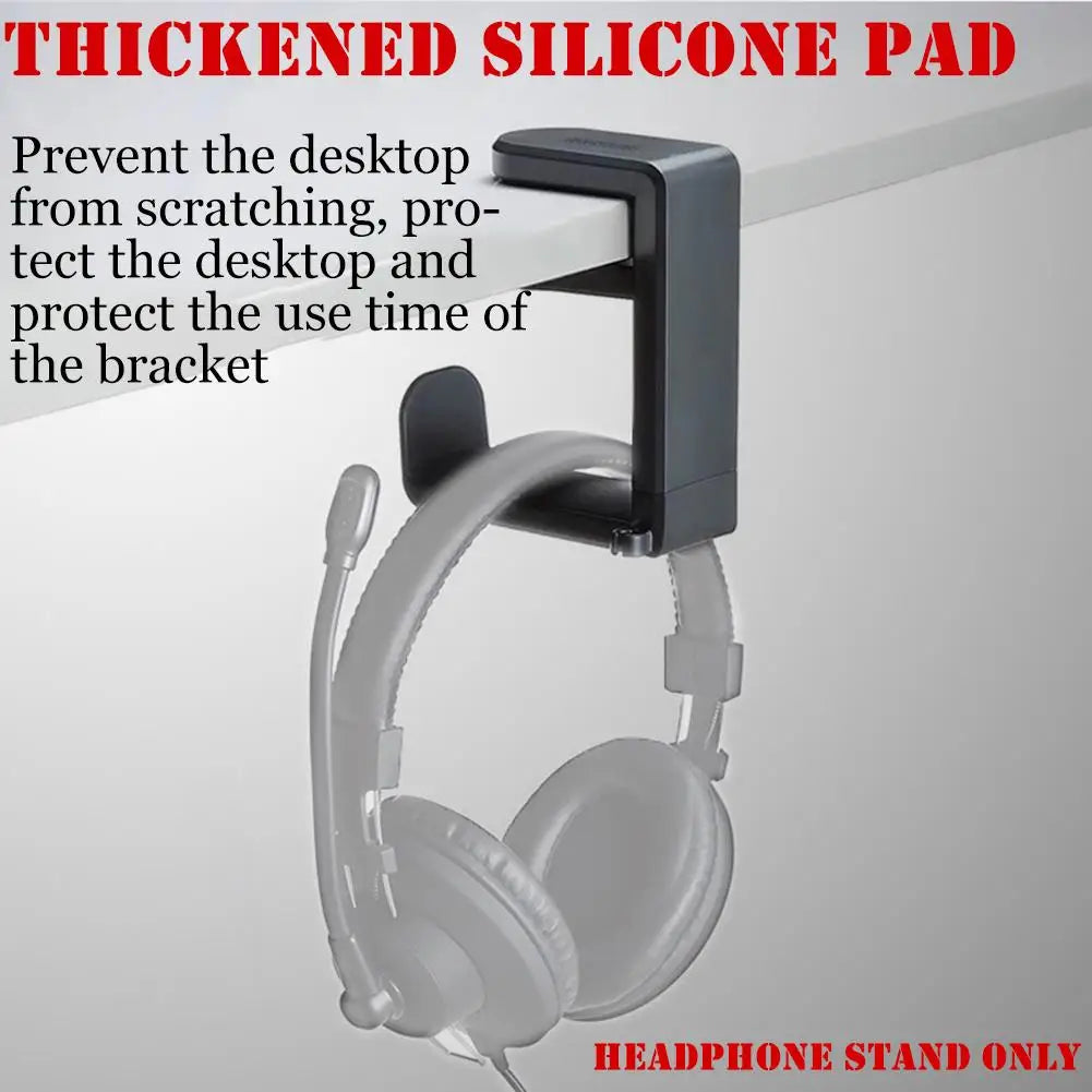 Gaming Headphone Stand with 360������ Rotating Arm - Desk Mount Headset Holder