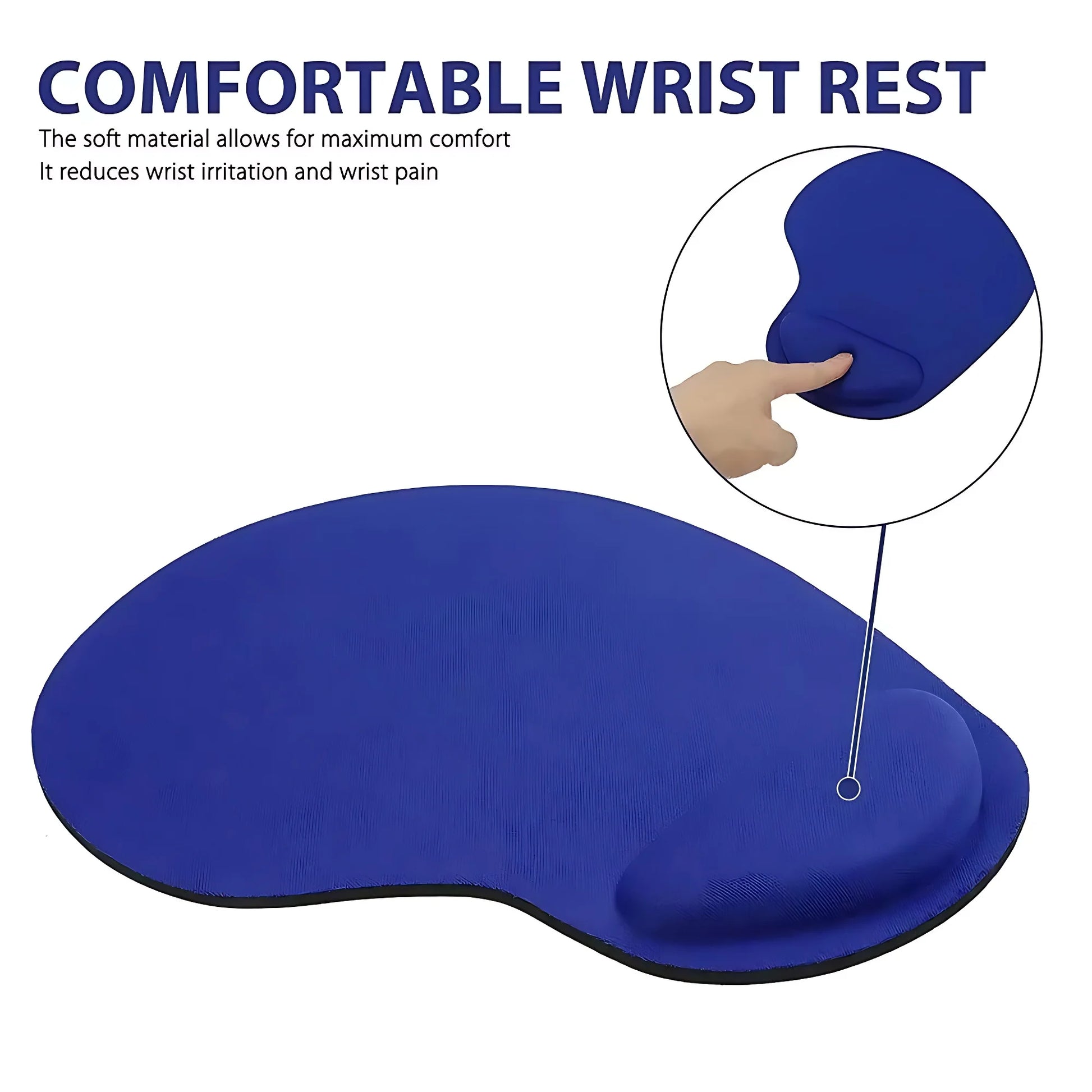 Ergonomic Mouse Pad with Wrist Rest - Memory Foam Support for Office & Gaming