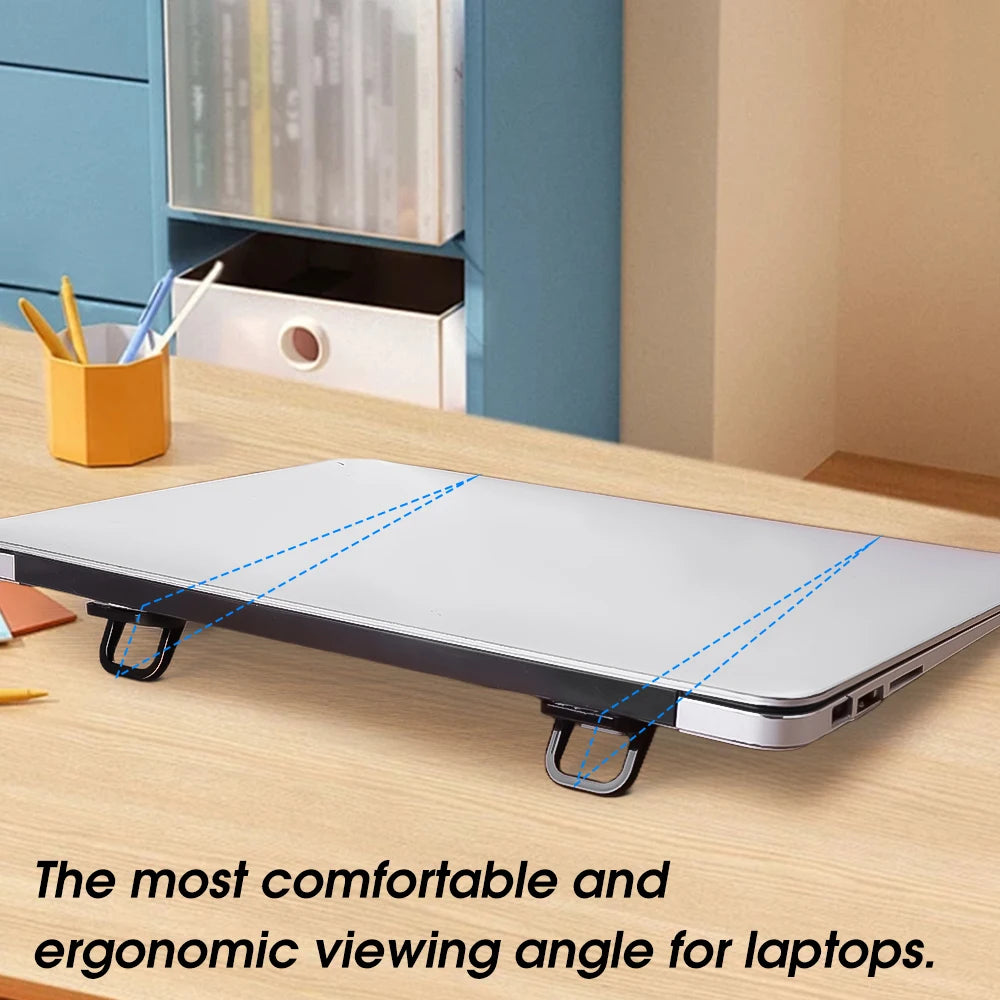 Mini Laptop Stand 2-Pack - Portable Foldable Desk Riser for Laptop & Keyboard