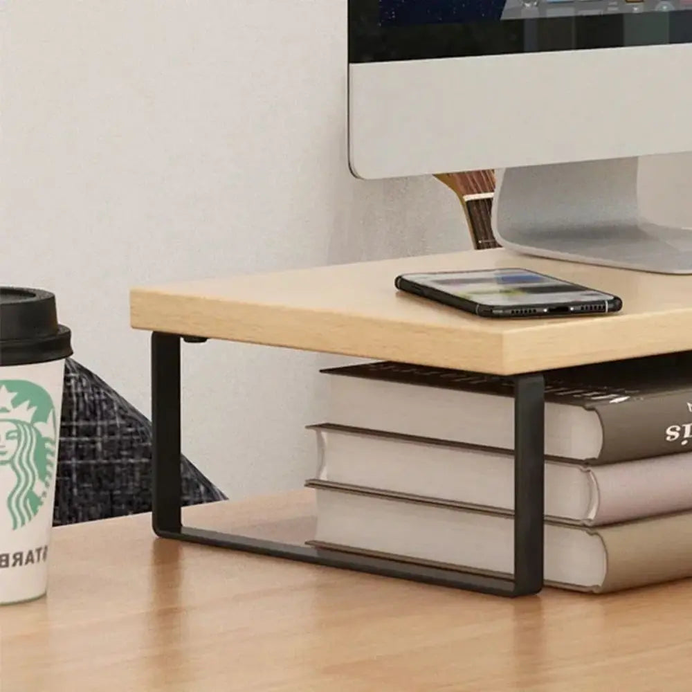 Ergonomic Monitor Stand with Desktop Storage - Elevate Your Home Office Setup