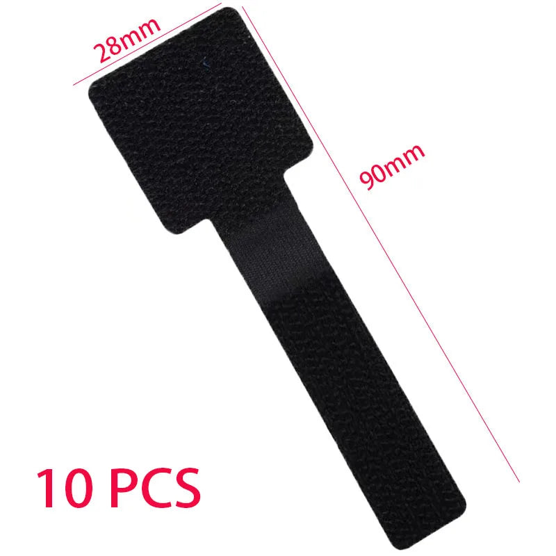 Reusable Cable Ties - Adjustable Cord Organizer Straps for Desk Management