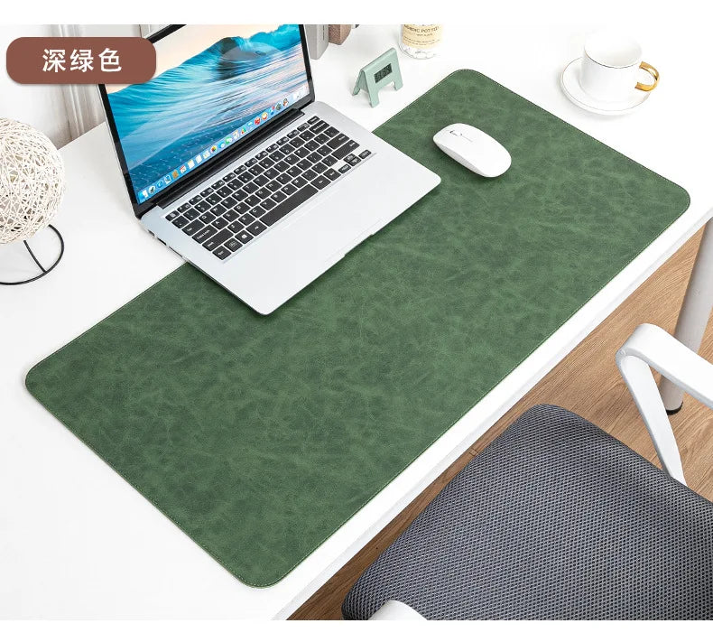 Large Waterproof Desk Pad - PU Leather Desk Mat for Laptop & Keyboard