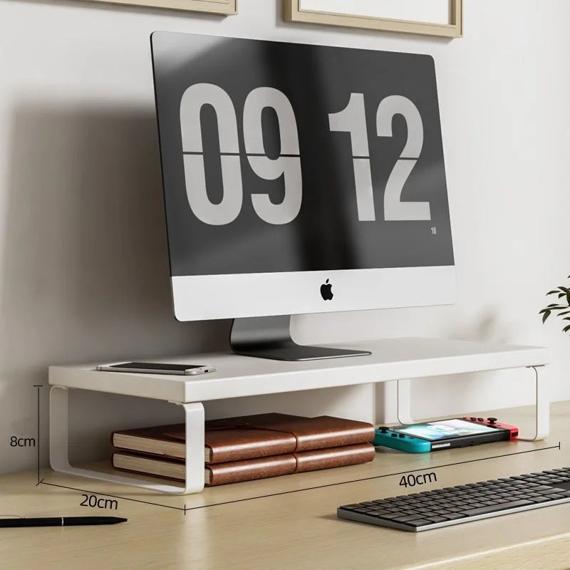 Ergonomic Monitor Stand with Desktop Storage - Elevate Your Home Office Setup