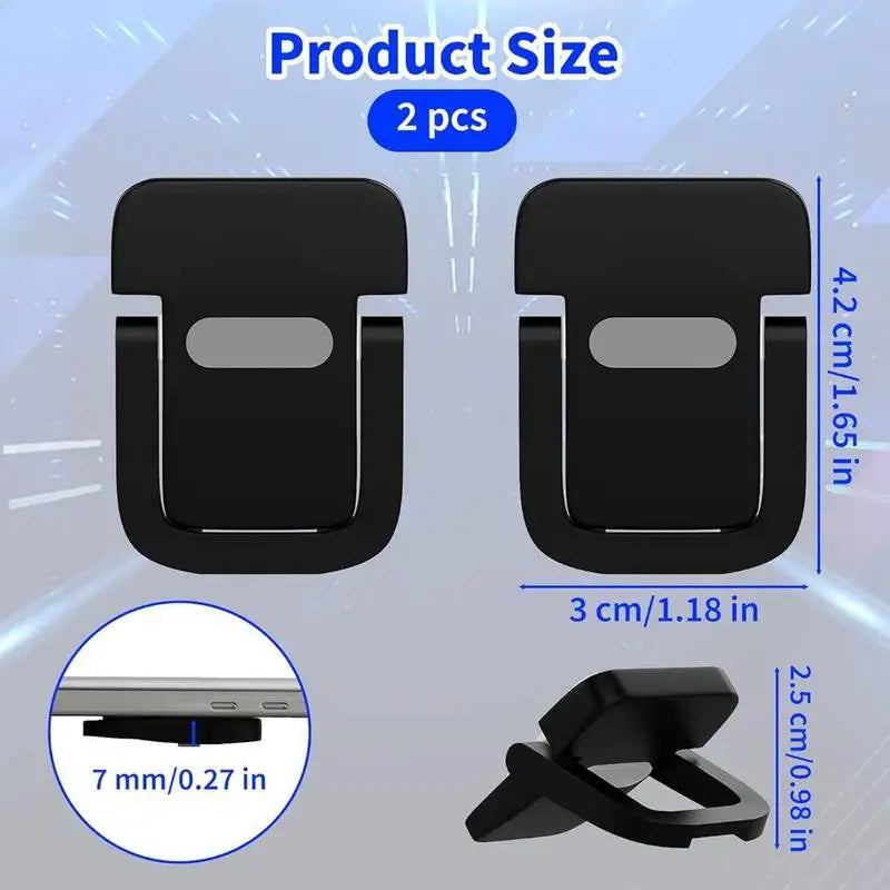 Mini Laptop Stand 2-Pack - Portable Foldable Desk Riser for Laptop & Keyboard