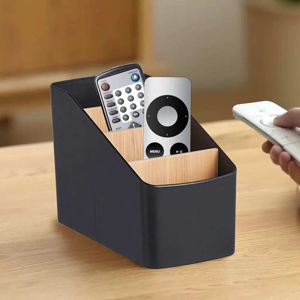 Remote Control Organizer - Multi-Purpose Desktop Storage Box for Living Room