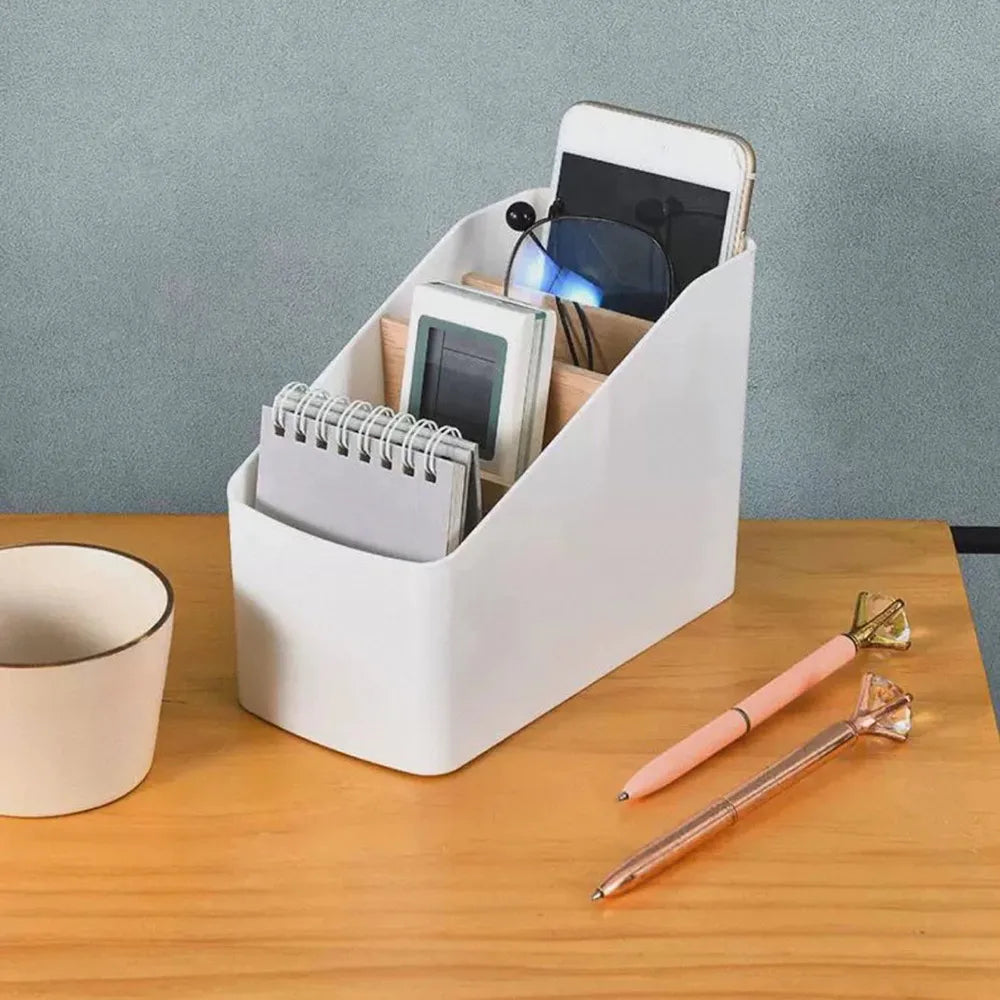 Remote Control Organizer - Multi-Purpose Desktop Storage Box for Living Room