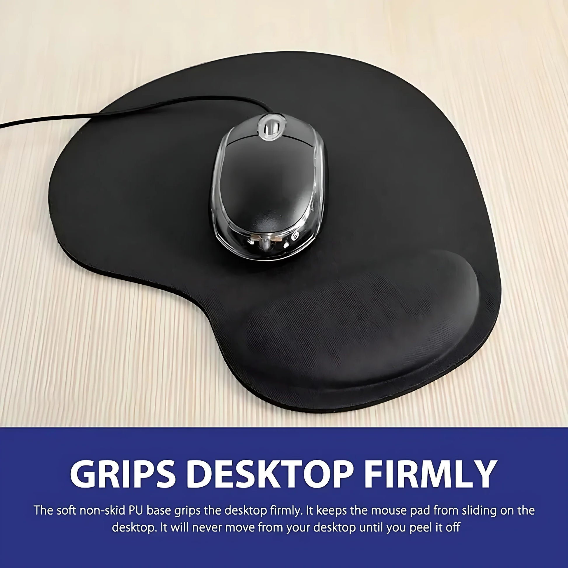 Ergonomic Mouse Pad with Wrist Rest - Memory Foam Support for Office & Gaming