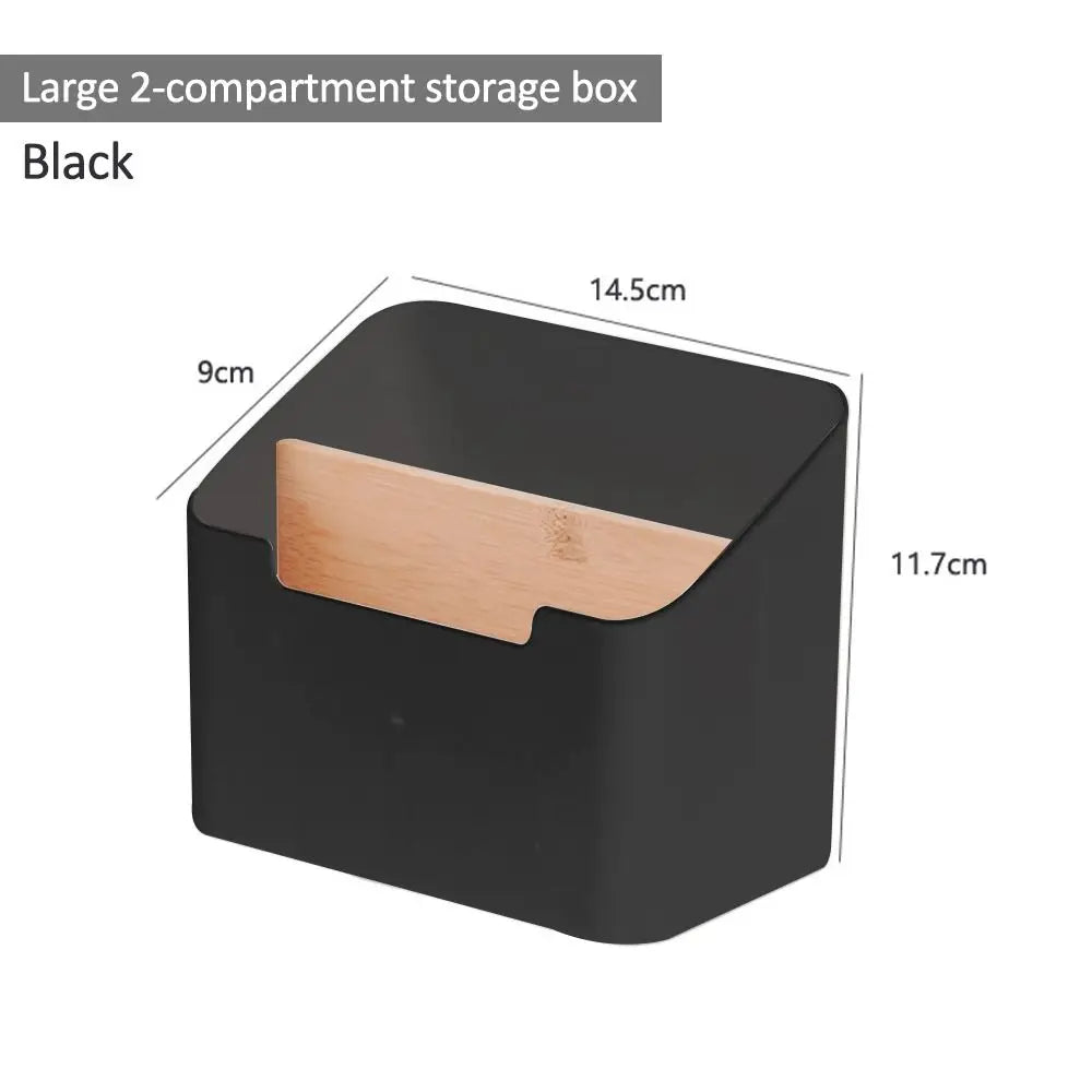 Remote Control Organizer - Multi-Purpose Desktop Storage Box for Living Room