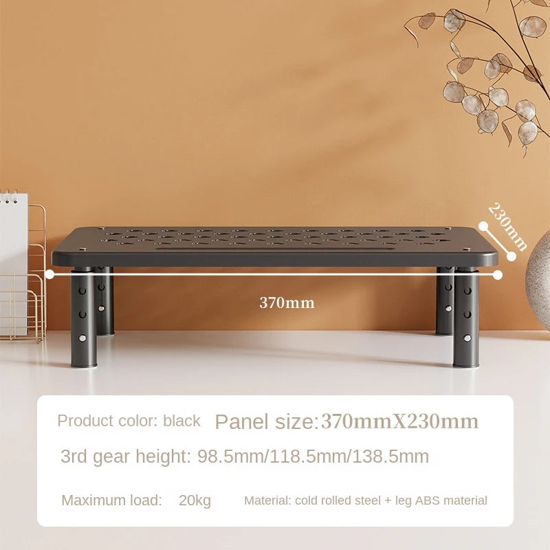 Adjustable Monitor Stand - Telescopic Desk Riser to Reduce Neck Strain