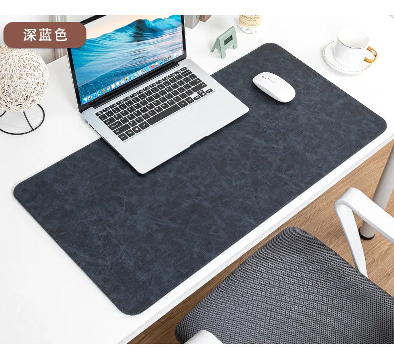 Large Waterproof Desk Pad - PU Leather Desk Mat for Laptop & Keyboard