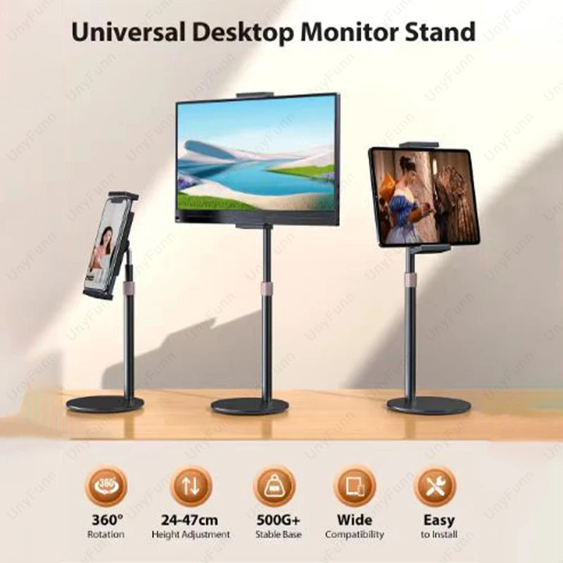 Adjustable Portable Monitor Stand - Desktop Bracket for 4.7-17.3" Devices