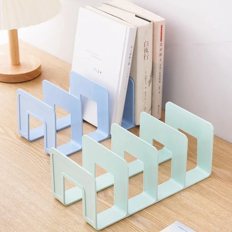 Adjustable Desktop Bookends - Multi-Function Book & Magazine Organizer Stand