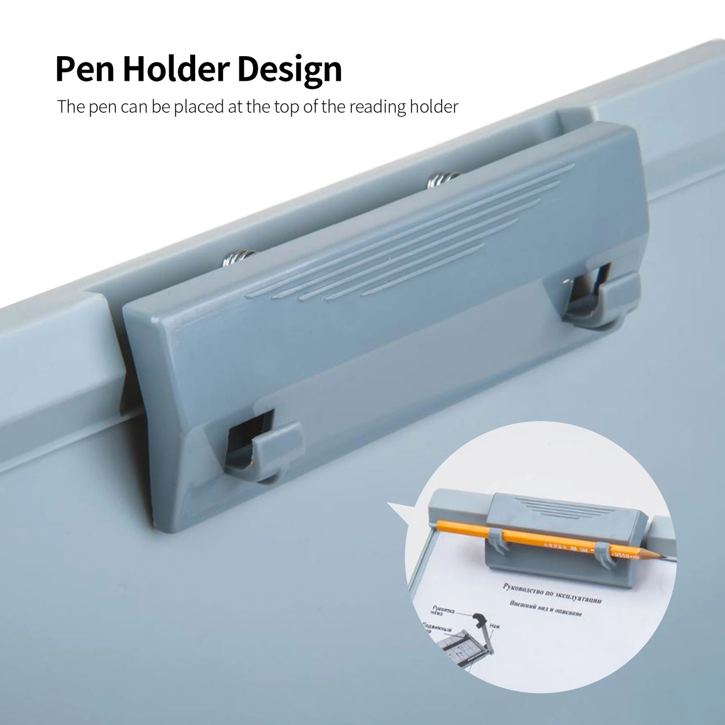 Adjustable Document Holder - A4 Reading Stand for Office, School & Home