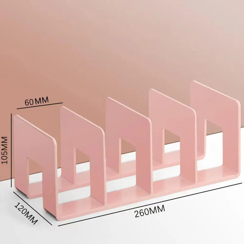 Adjustable Desktop Bookends - Multi-Function Book & Magazine Organizer Stand