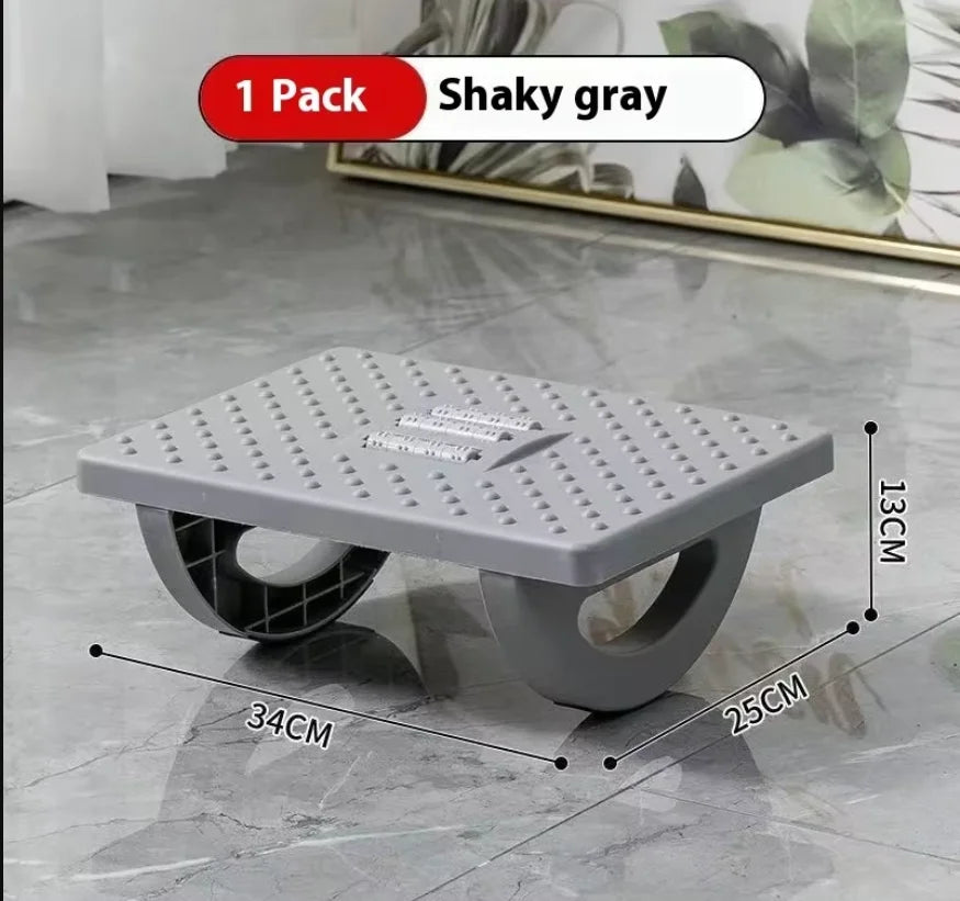 Ergonomic Under-Desk Foot Rest with Massage Rollers - Portable Foot Stool for Office