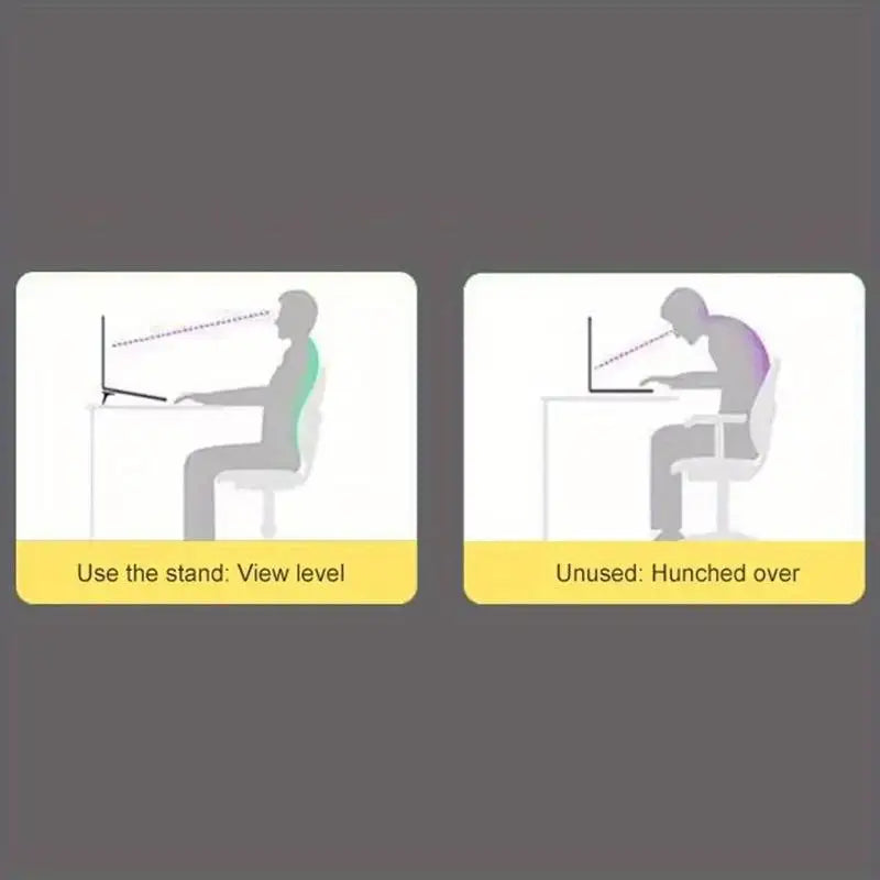Mini Laptop Stand 2-Pack - Portable Foldable Desk Riser for Laptop & Keyboard