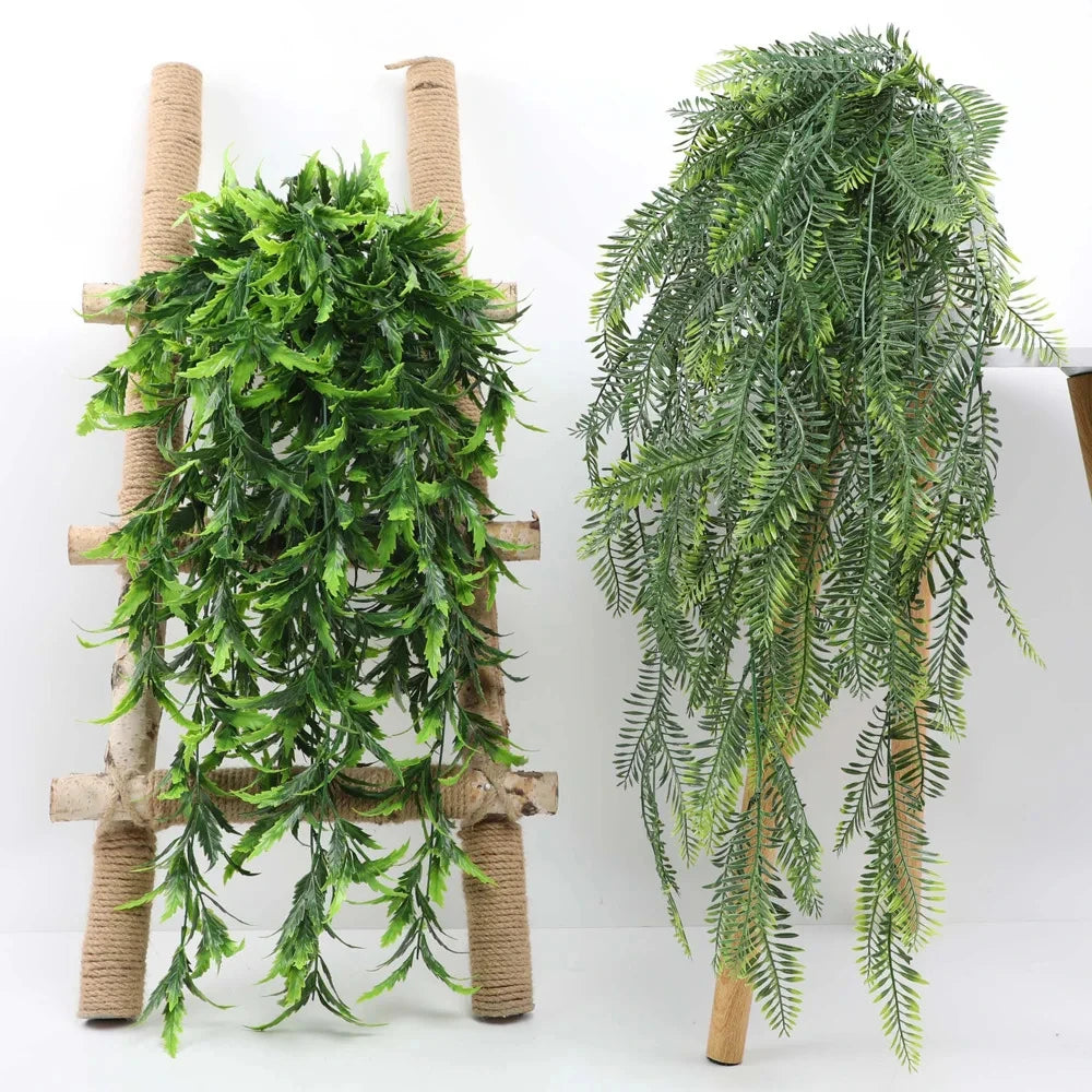 Artificial Persian Fern Vine - 90cm Hanging Plant for Home & Office Decor