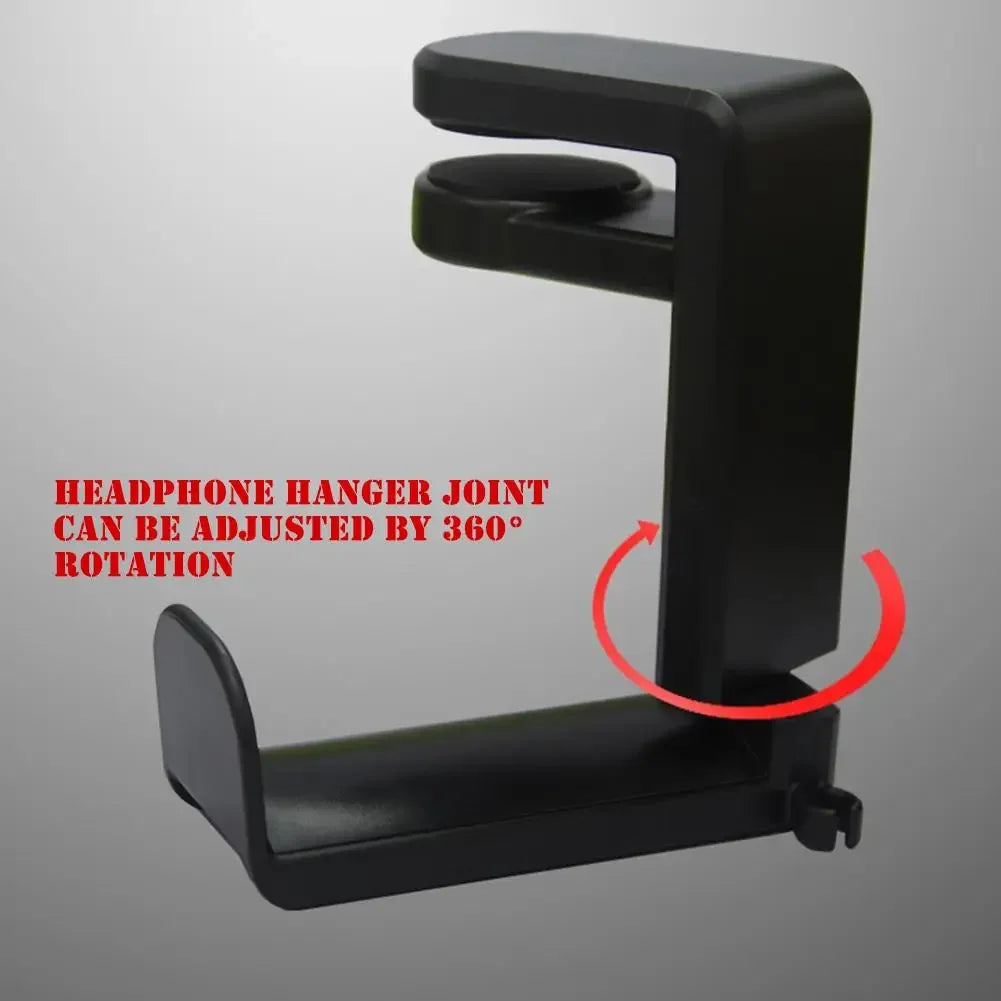 Gaming Headphone Stand with 360������ Rotating Arm - Desk Mount Headset Holder