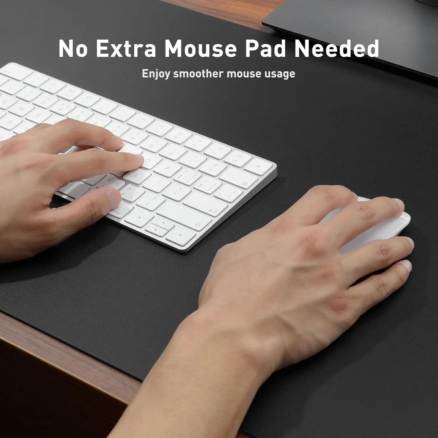 Large PU Leather Desk Mat - Waterproof Mouse Pad for Office & Gaming