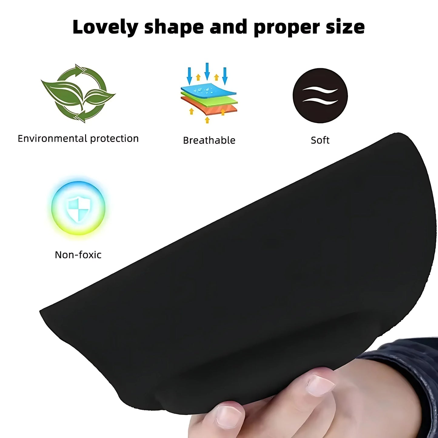 Ergonomic Mouse Pad with Wrist Rest - Memory Foam Support for Office & Gaming