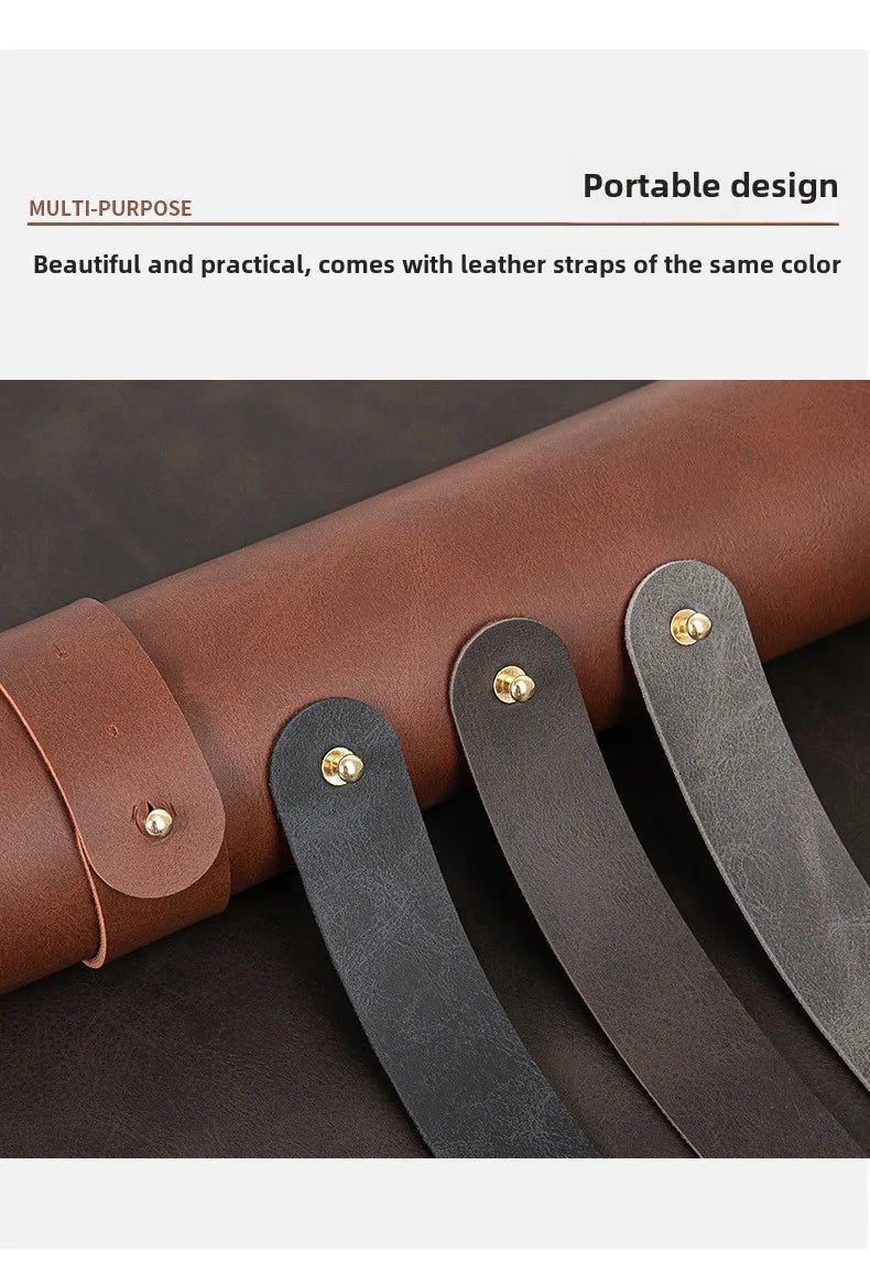 Large Waterproof Desk Pad - PU Leather Desk Mat for Laptop & Keyboard