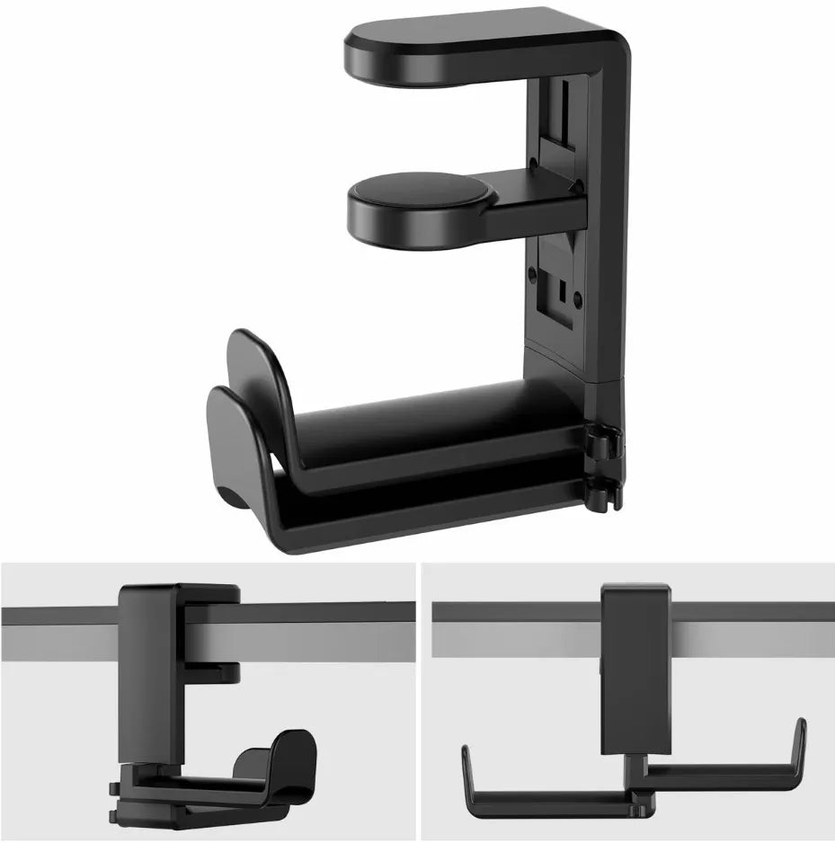 Gaming Headphone Stand with 360������ Rotating Arm - Desk Mount Headset Holder