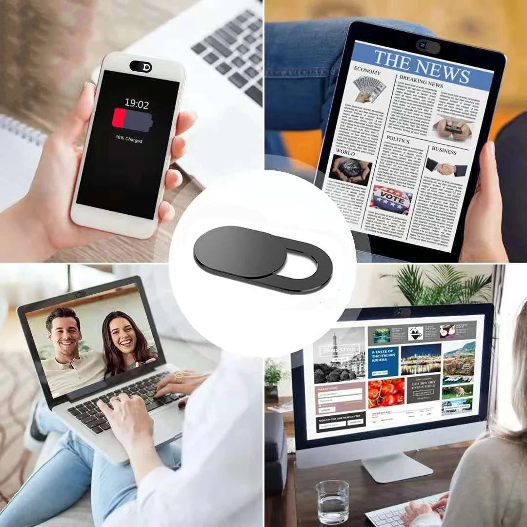 Webcam Privacy Slider - Plastic Camera Cover for iPad, Tablet & Laptop