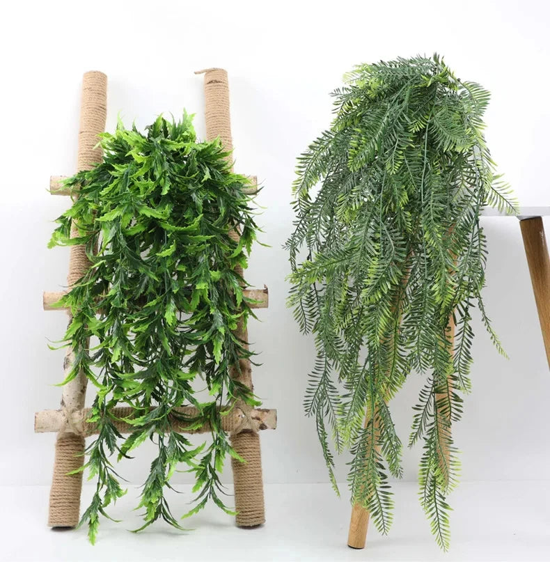 Artificial Persian Fern Vine - 90cm Hanging Plant for Home & Office Decor