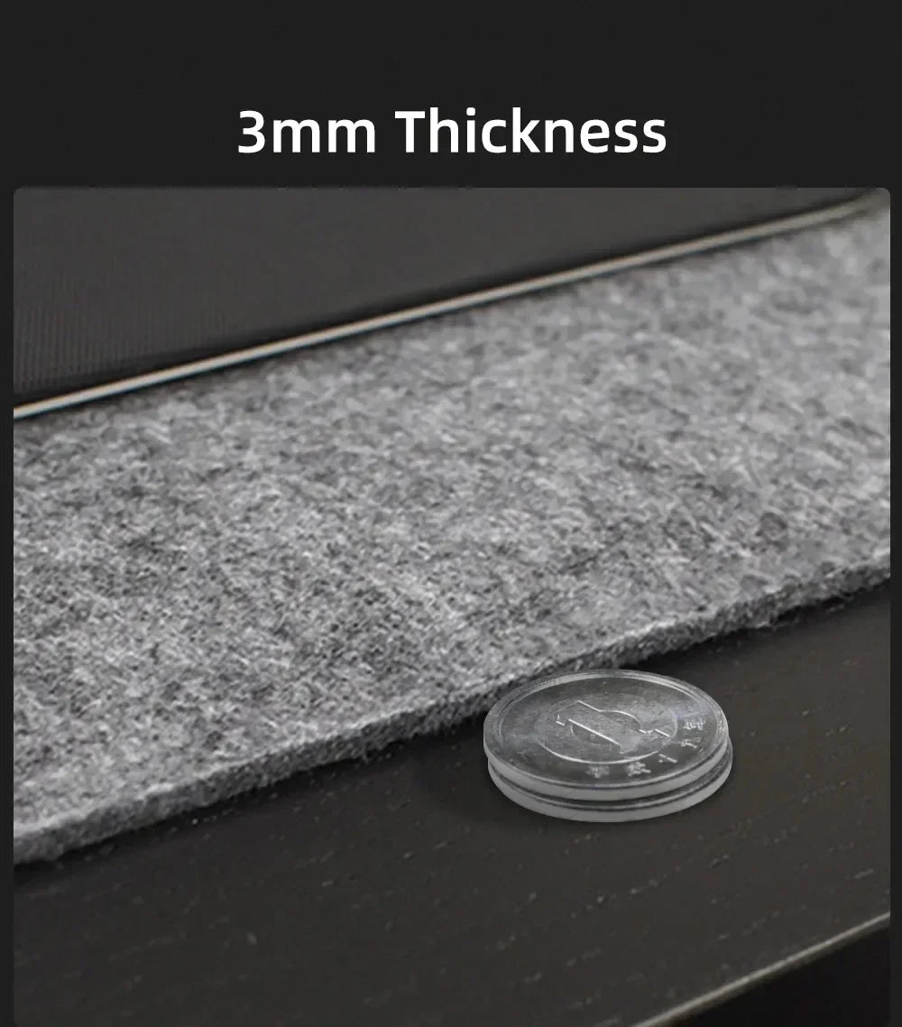 Large Wool Felt Desk Mat - Non-Slip Mouse Pad & Desk Protector for Office