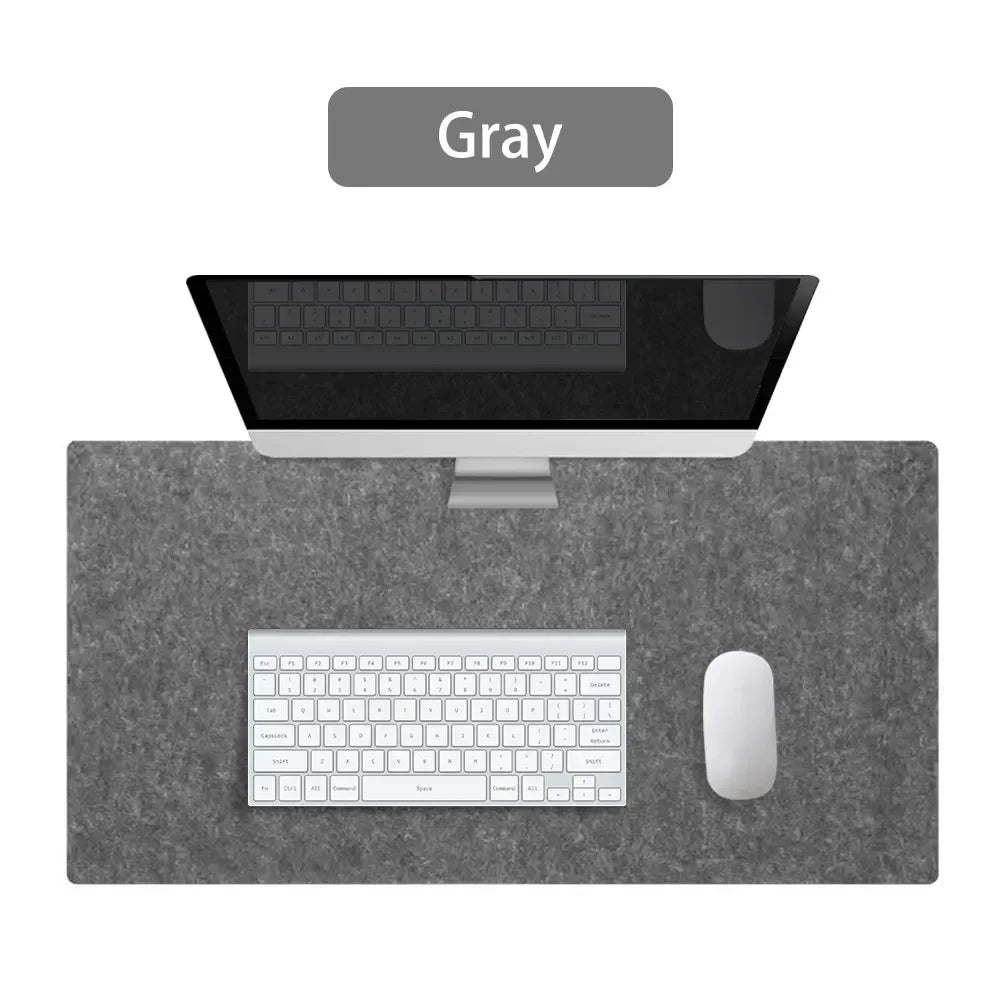 Large Wool Felt Desk Mat - Non-Slip Mouse Pad & Desk Protector for Office