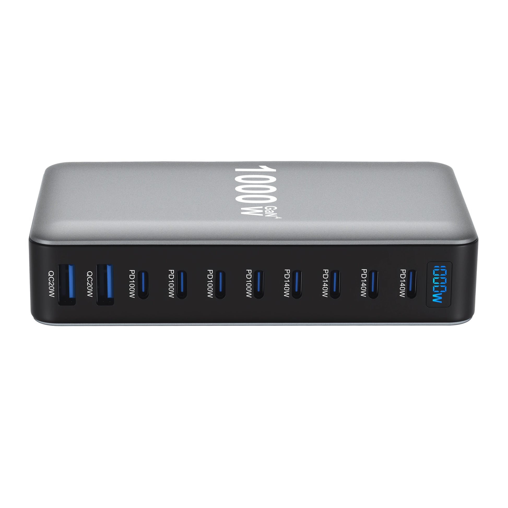 1000W 10-Port GaN Desktop Charger - Fast Charging Station for MacBook, Laptop & Phone