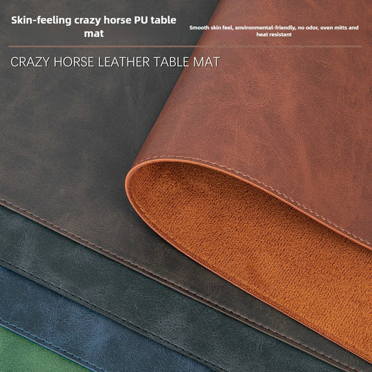 Large Waterproof Desk Pad - PU Leather Desk Mat for Laptop & Keyboard
