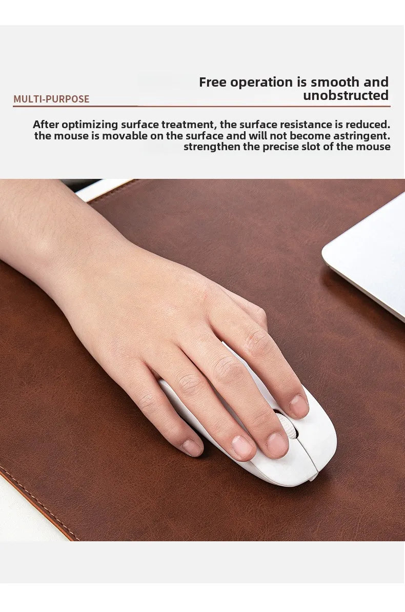 Large Waterproof Desk Pad - PU Leather Desk Mat for Laptop & Keyboard