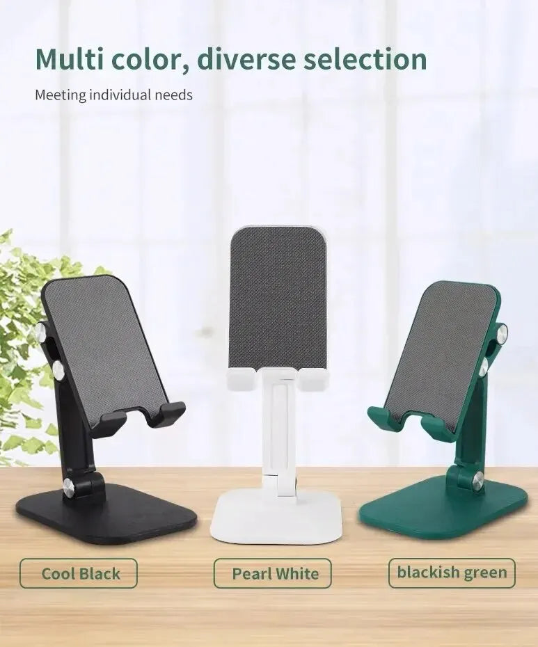 Adjustable Phone & Tablet Stand - Foldable Desktop Holder for Live Streaming