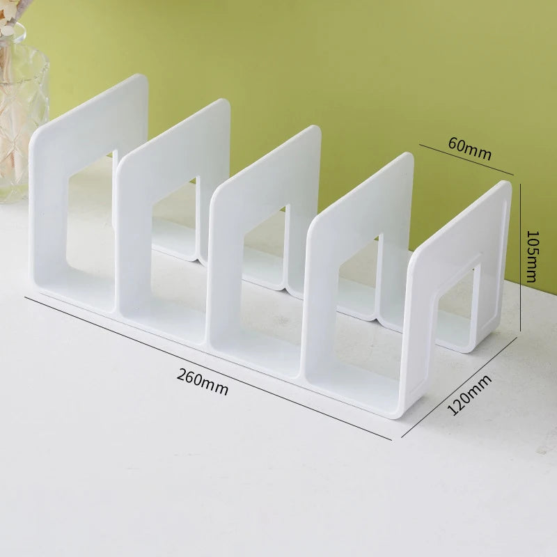 Adjustable Desktop Bookends - Multi-Function Book & Magazine Organizer Stand