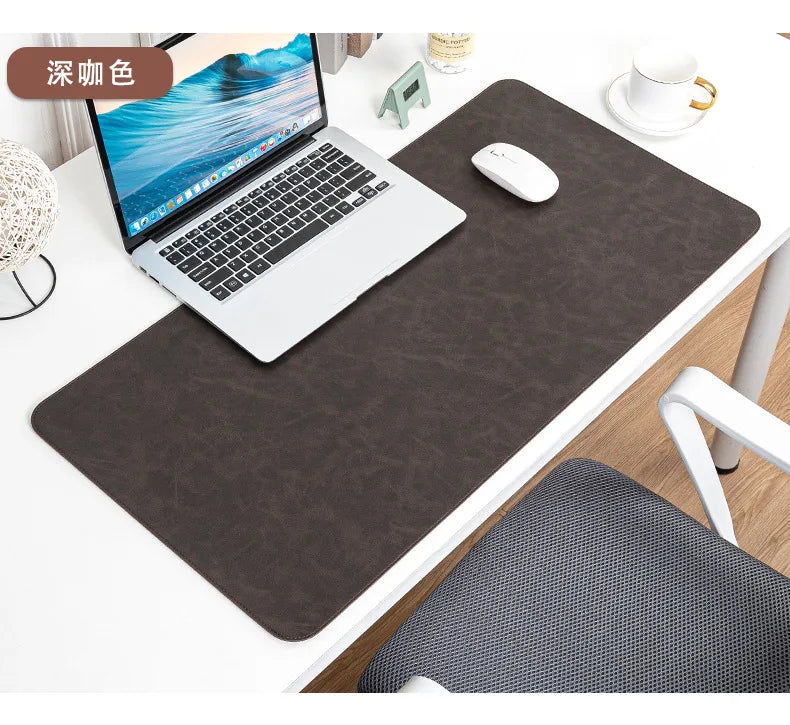 Large Waterproof Desk Pad - PU Leather Desk Mat for Laptop & Keyboard