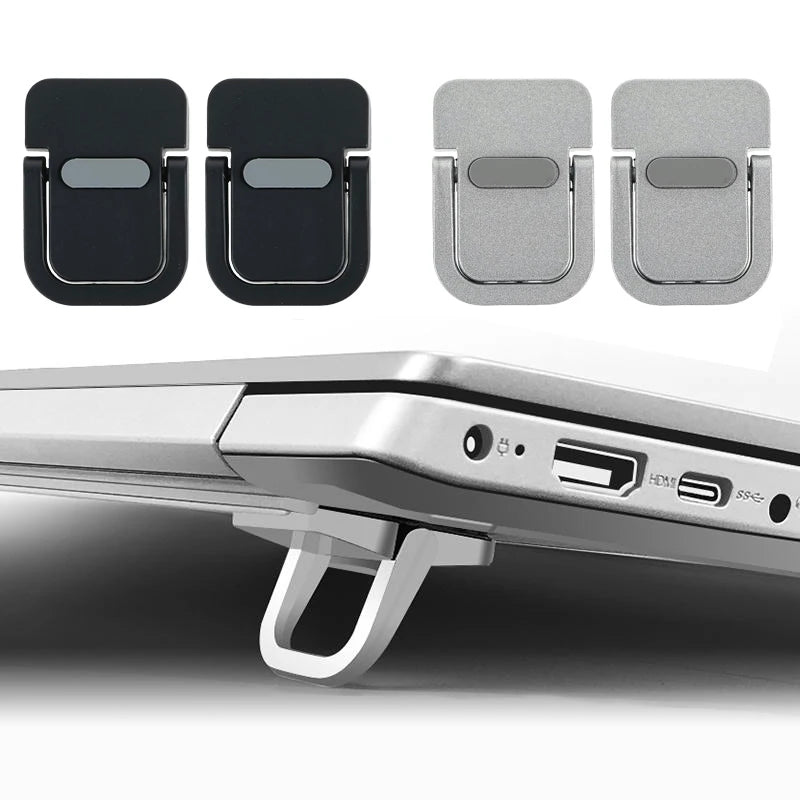 Mini Laptop Stand 2-Pack - Portable Foldable Desk Riser for Laptop & Keyboard